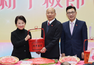 盧秀燕回立院娘家「老柯變血氣方剛」韓國瑜笑：該吃這個