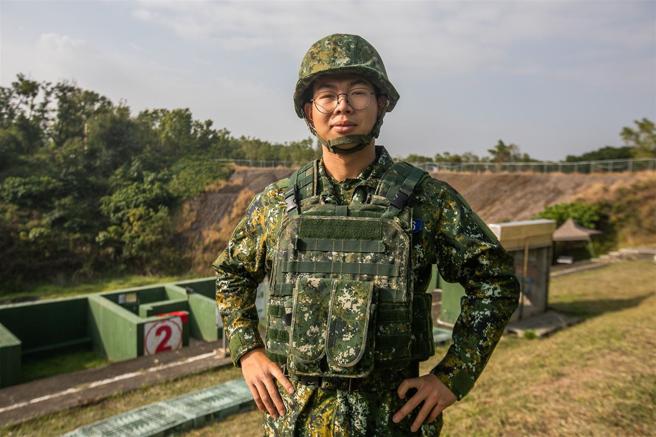 曾士軒二兵。（記者林睿奕攝）