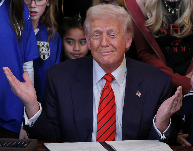 美國總統川普。（資料照／路透）