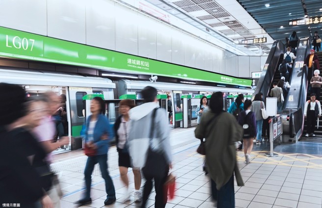 未来万大中和线模拟示意图。(图/业者提供)