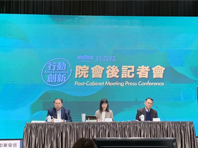 行政院召开院会后记者会。（张薷摄）