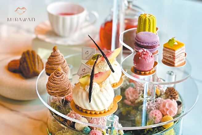 微風南山MiraWan下午茶套餐花卉寶盒，單人980元、雙人1880元。（微風提供）
