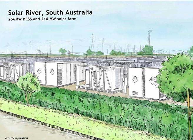 泓德能源与澳洲合资资产平台ZEBRE，投资首案位于南澳的大型光电及储能案场Solar River，已拿到开发许可，可以正式动工。(泓德能源提供)