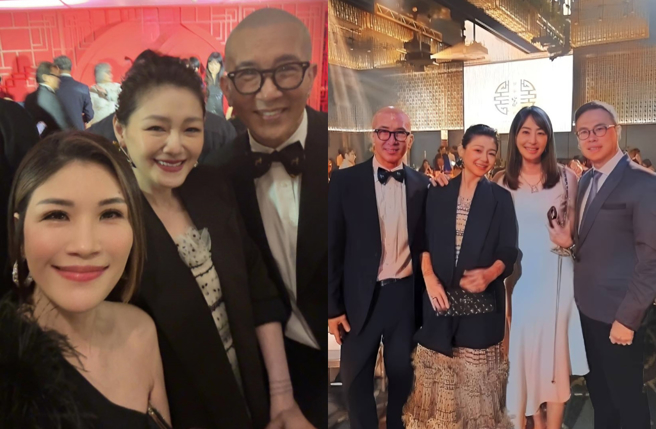 大S逝世不到10天前才出席王伟忠爱女归寧宴，陶晶莹见她像「美丽的蝴蝶」。（图／蒋雅淇、贾永婕脸书）