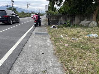 画面曝光！陈子豪表弟自撞身亡    机车与人倒卧墙角