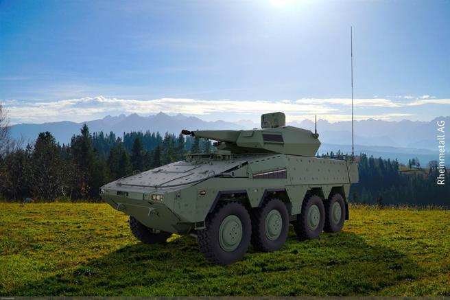 「天空突击兵30」将成德国未来短程防空主力。图为以「拳师」为底盘的「天空突击兵30」量产型示意图。（取自德国国防军网站）