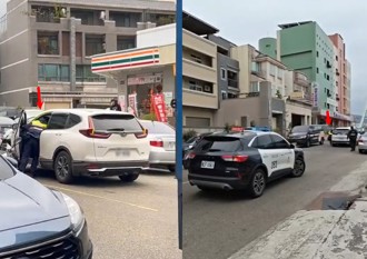 台中警拦查可疑休旅车 驾驶踩油门逃逸！警员险遭拖行