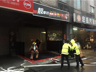 基隆晚間連續兩起火警　汽車美容店、報廢車起火迅速撲滅