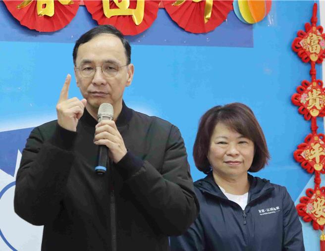 国民党主席朱立伦谈大罢免，说「以战止战」才能让台湾更安定。(吕妍庭摄)