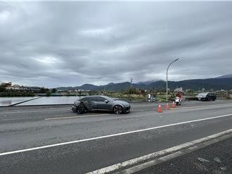 宜蘭男違規超車自撞燈桿 酒測值高達0.81毫克