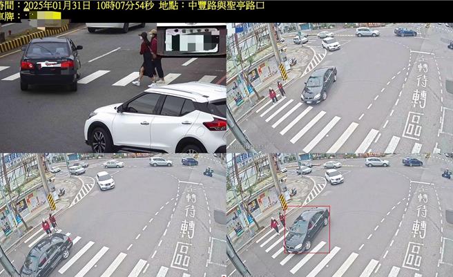 桃園市交通警察大隊強化行人安全，擇定35處高事故地點新建置科技執法。(交大提供／蔡依珍桃園傳真)