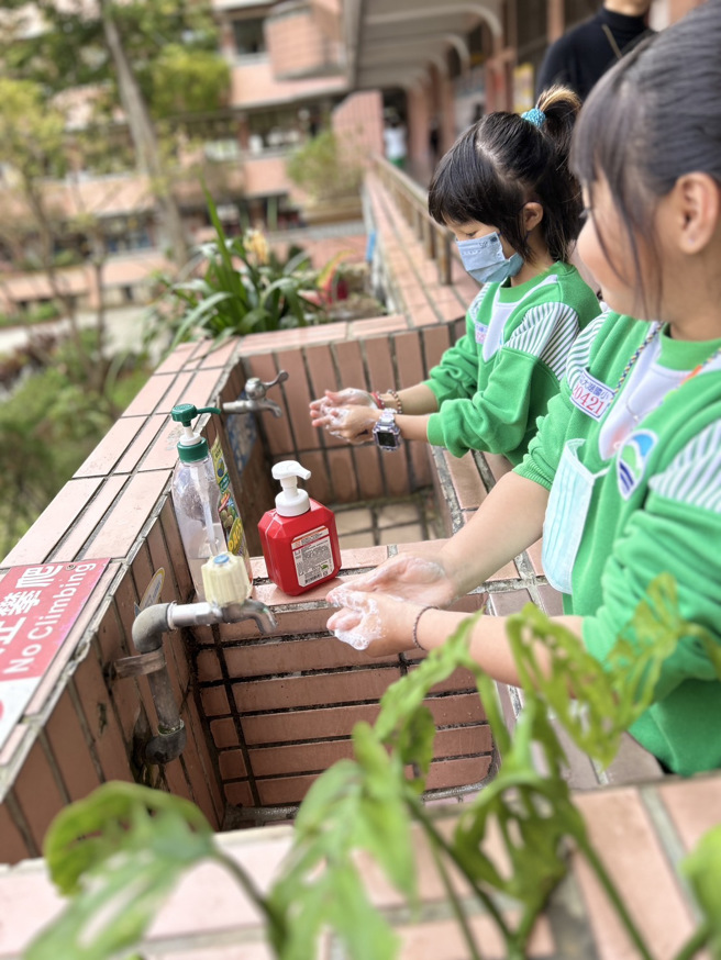 健康防护勤洗手，养成良好卫生习惯。（照片/台北市政府教育局提供）
