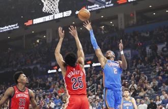 NBA》雷霆击溃鹈鹕 6连胜续坐联盟龙头宝座