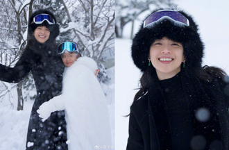 46岁章子怡晒鱼尾纹 携爱女游日赏雪惊人素顏曝光