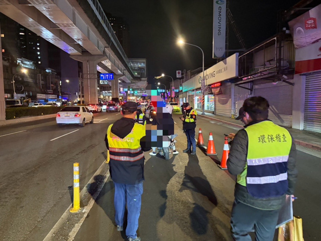 中和警分局表示，此次特別選定及規劃在景平路19號前、往新店方向進行路檢稽查工作。（圖 / 劉詠韻翻攝）