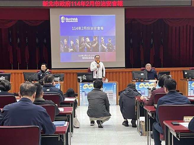侯友宜今主持2月份治安会报。（王扬杰摄）