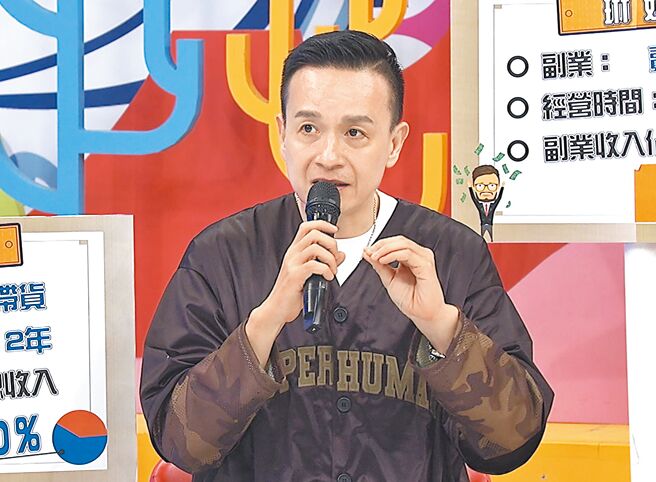 小钟在《同学来了》分享个人直播带货的经验。（中天综合台提供）