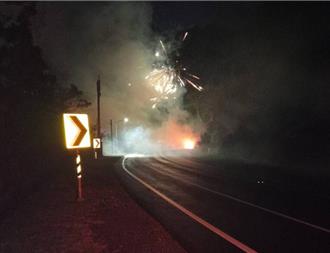 影》花蓮民眾「火力支援」台東炸寒單 1根菸不慎引發火勢