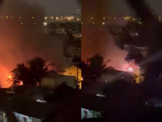 台中大里民宅凌晨火警 驚傳爆炸聲！8旬老婦一度受困屋內