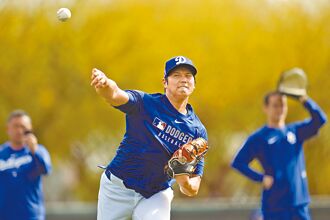 MLB》大谷上丘練投 柯蕭也亮相