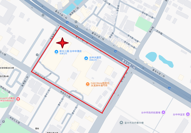 红线路段均为人车管制路段，请民眾应尽量避免行经该处，维护自身安全。（警方提供）