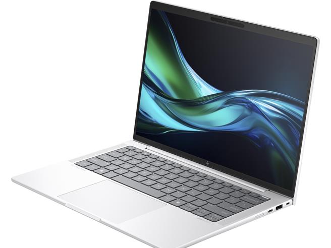 HP EliteBook商务笔电（1040G11），包含至少70％的回收素塑胶，包含键盘的回收渔网物料，并配备耗电量追踪功能，以及有效减低能耗的建议，推荐价6万1200起。（三创生活提供）