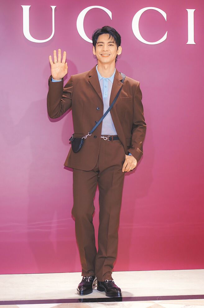林柏宏出席GUCCI 2025春夏系列記者會，即將前往米蘭觀賞GUCCI 2025秋冬系列。（吳松翰攝）