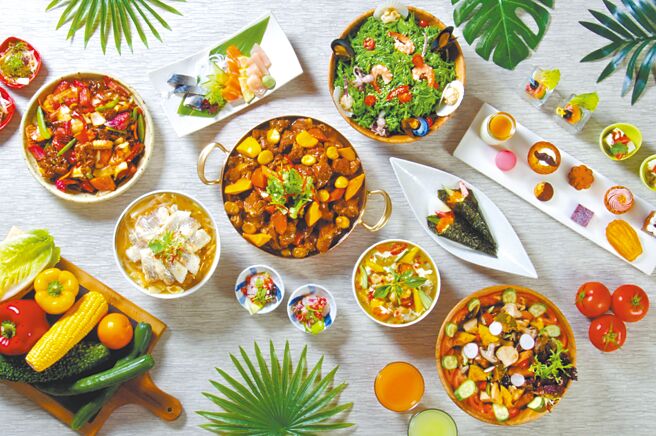 台北花園大酒店饗聚廚房即日起推出「情人節限定浪漫饗宴」。（天成飯店集團提供）