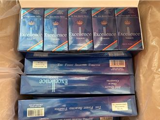 高雄海關攔截轉口櫃 查獲市價逾4千萬非法香菸