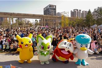 皮卡丘现身！台湾灯会宝可梦快闪见面会引爆人潮