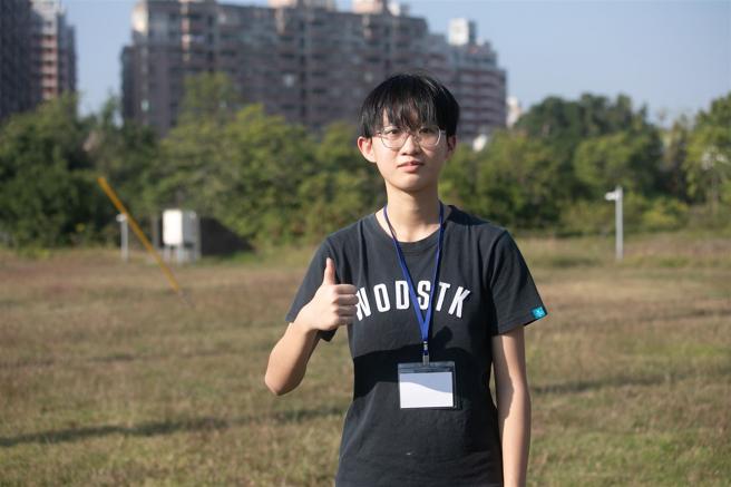 　三重高中3年級學生劉妍。（記者林睿奕攝）