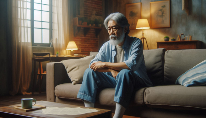 外遇离家还有私生女，身心障碍男晚年惨！2个孩子诉请免除扶养义务获准。（示意图、与本案无关／AI生成）