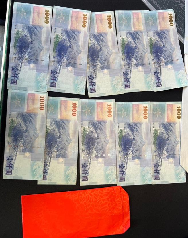 宜蘭地檢署在三星鄉查獲現金賄選，查出李姓男子透過徐姓農民向劉姓農會會員行賄，檢方查扣1萬元賄款。（宜蘭地檢署提供／吳佩蓉宜蘭傳真）