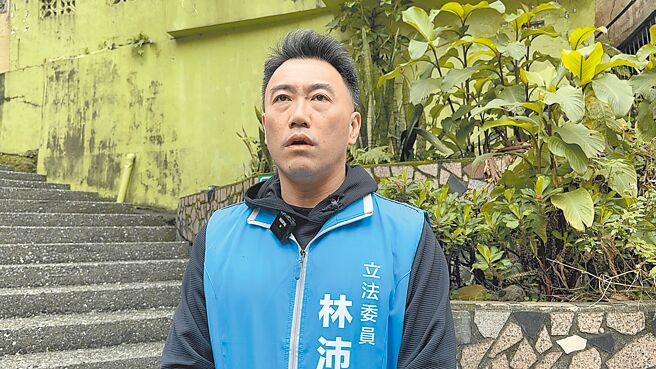 國民黨基隆選區立委林沛祥表示，面對罷免他不會迴避。（徐佑昇攝）