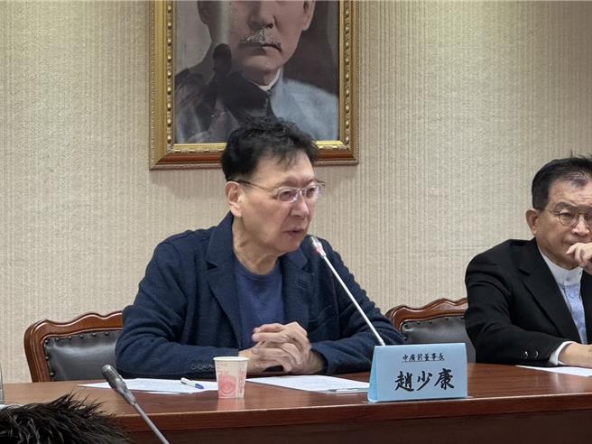 前中广董事长赵少康（张睿廷摄）