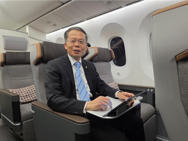 长荣航空总经理孙嘉明。（黄琮渊摄）