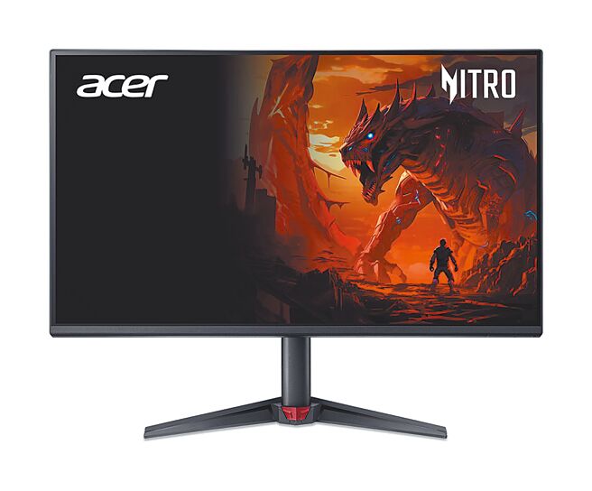 Acer推出200Hz高刷新電競螢幕Nitro VG250Q X6（見圖），4699元。（Acer提供）