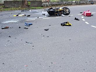 宜蘭死亡車禍！外送員猛撞轎車搶救不治   噴飛畫面曝