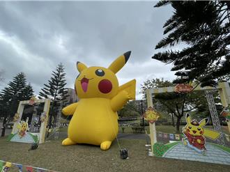 風勢減弱！台灣燈會寶可夢、卡比獸、進擊的巨人燈組重現