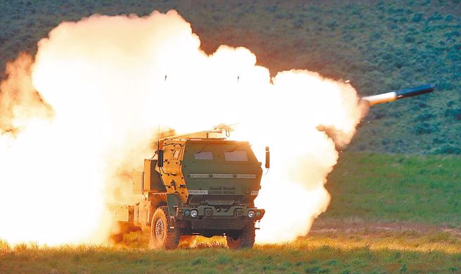 海马士多管火箭系统（HIMARS）。（美联社）