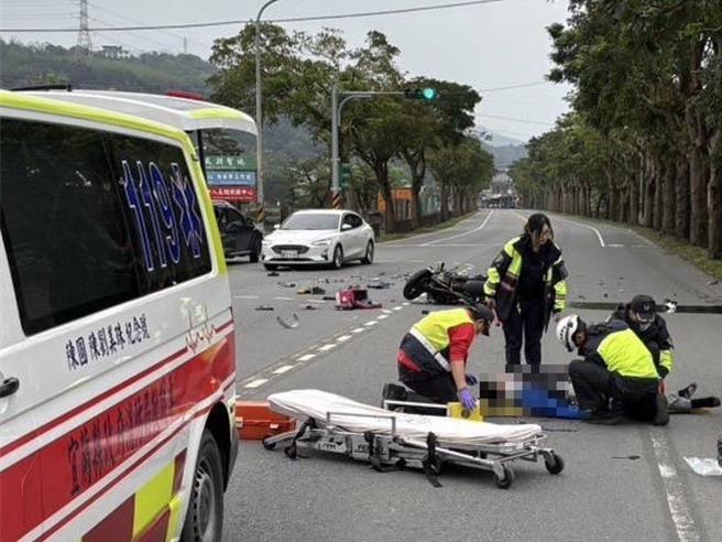 機車騎士傷重不治。（警方提供／吳佩蓉宜蘭傳真）