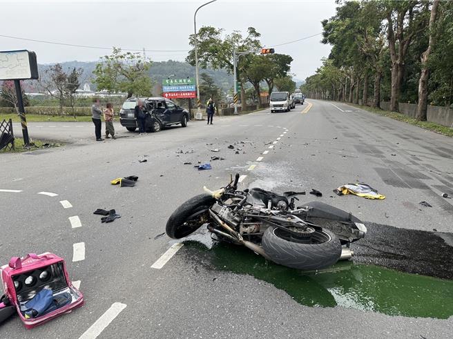 機車騎士傷重不治。（警方提供／吳佩蓉宜蘭傳真）