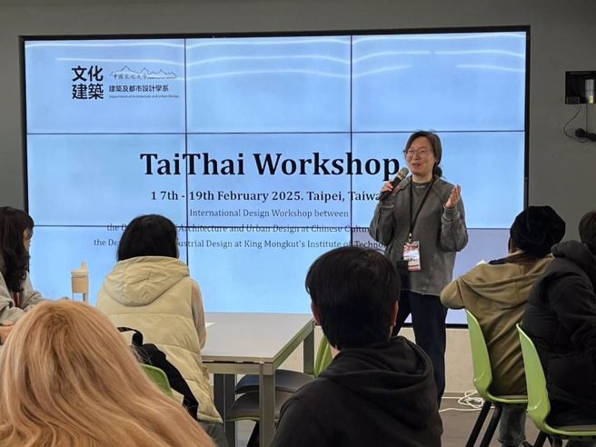 建筑及都市设计学系吴聿淇期盼透过工作坊拓展学生的国际视野。(照片/文化大学提供)