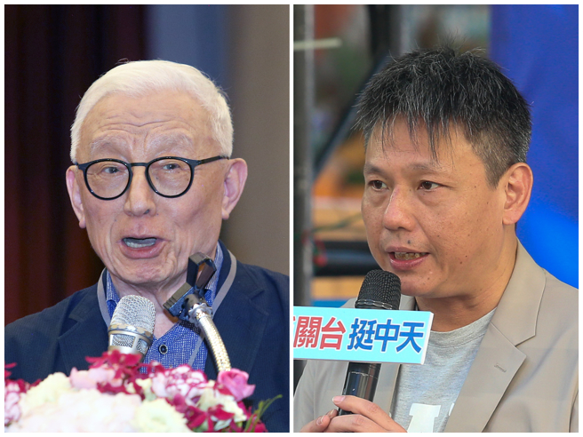 曹興誠（左）今天對謝寒冰（右）提告求償1億元。（中時資料照合成）