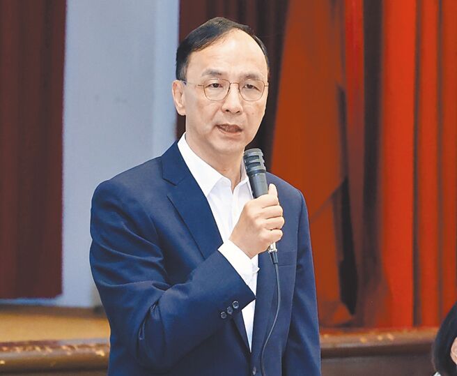 國民黨主席朱立倫表示，韓國瑜基於職責，邀請三黨再協商總預算，他對此贊成並支持，但是協商必須要面對問題、解決問題，而不是預設立場破壞協商結果。（陳俊吉攝）