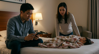 攜小孩雲林進香突發燒 沒送醫卻上網求救？ 網友全傻眼