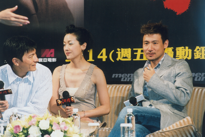 劉德華（左起）、吳倩蓮、張學友。（圖／中時資料照）