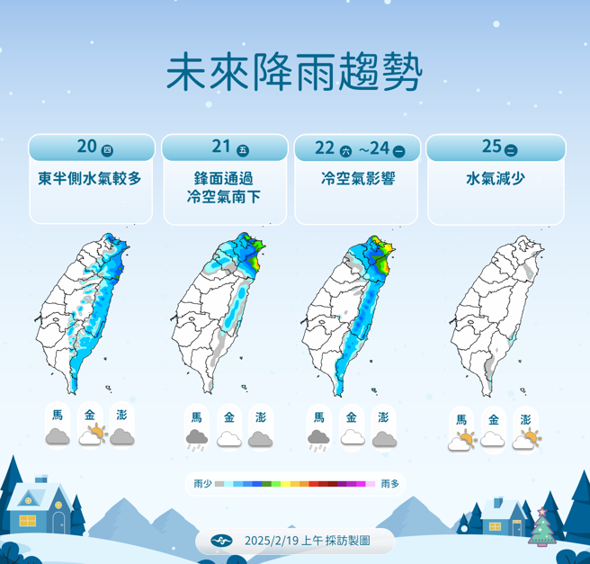 气象署分析未来降雨趋势。（气象署提供）