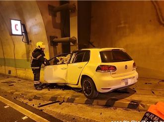 瞌睡蟲釀禍！男自撞國道6「國姓一號」隧道內牆當場身亡