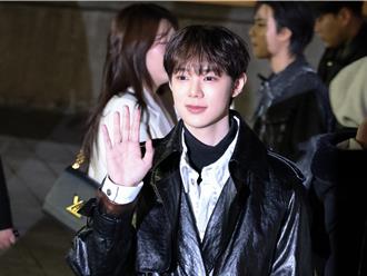 男藝人不畏零下12度嚴寒 現身韓時裝週自嘲「在追星」